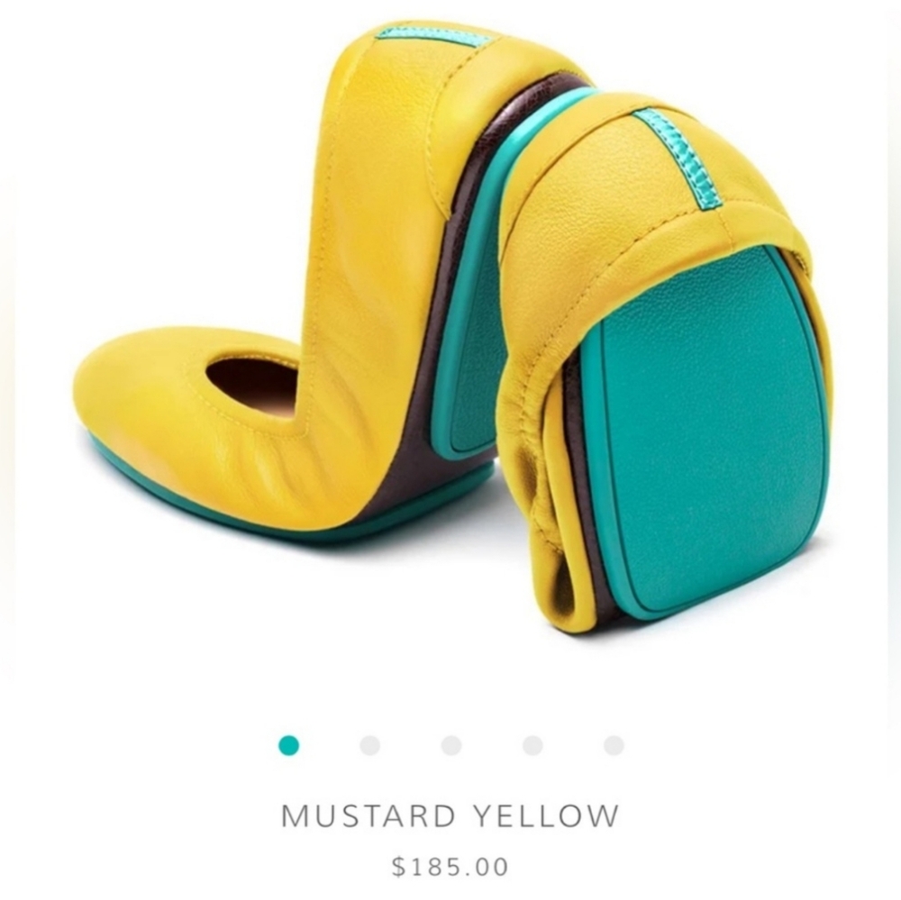NEW Tieks Mustard Yellow Size 9